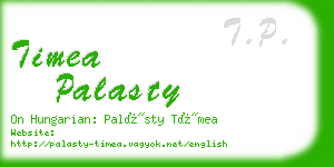 timea palasty business card